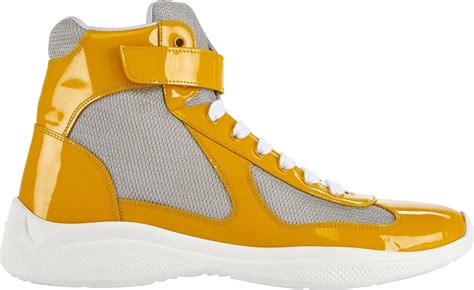 prada americas cup sneakers yellow|high top Prada America's Cup.